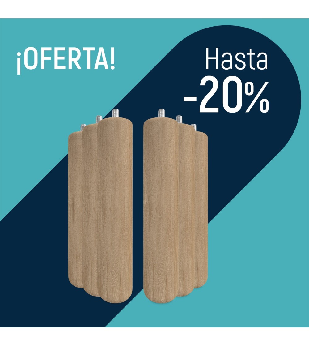 JUEGO PATAS MADERA NATURAL